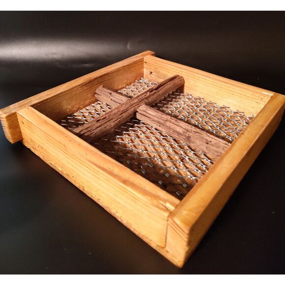 Handcrafted Cross/Window Art Reclamied Wood & Material Rustic,Unique Home Decor - Picture 4 of 8